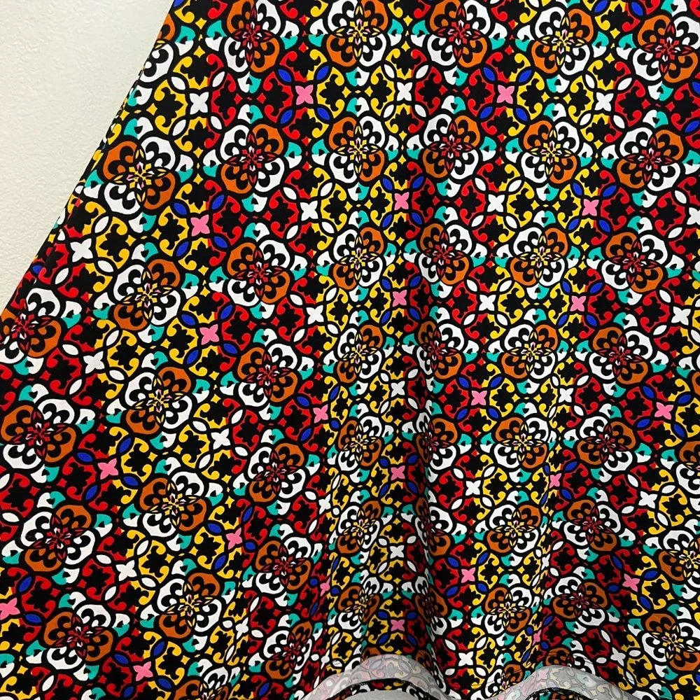 NWOT LulaRoe Women's Maxi Skirt Black Multicolor Floral Print‎ Size S